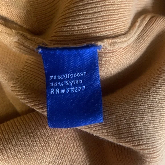 Apt 9 Gold ribbed sweater - Picture 7 of 8